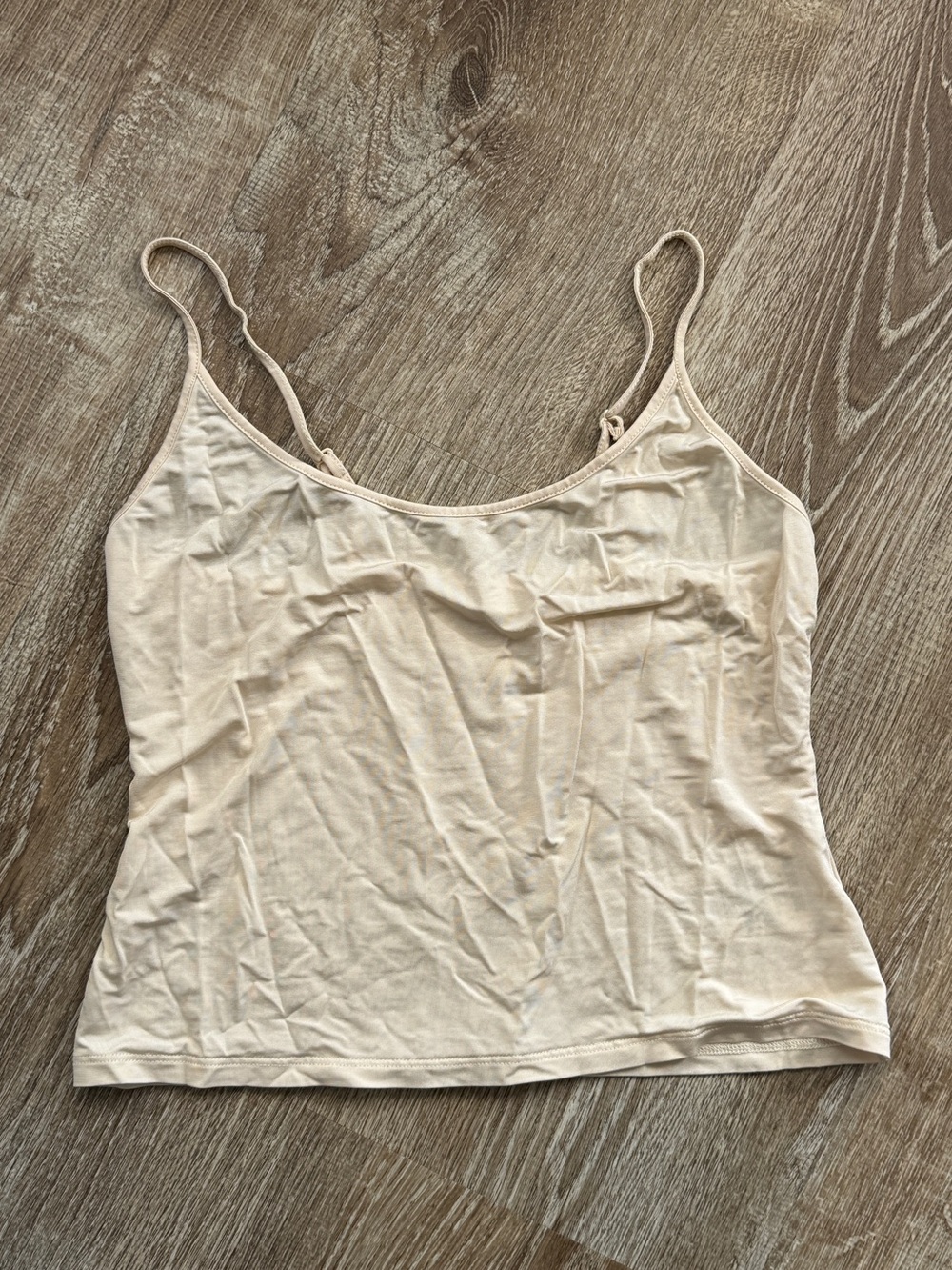 Jonathan Simkhai Beige Adjustable Strap Camisole
